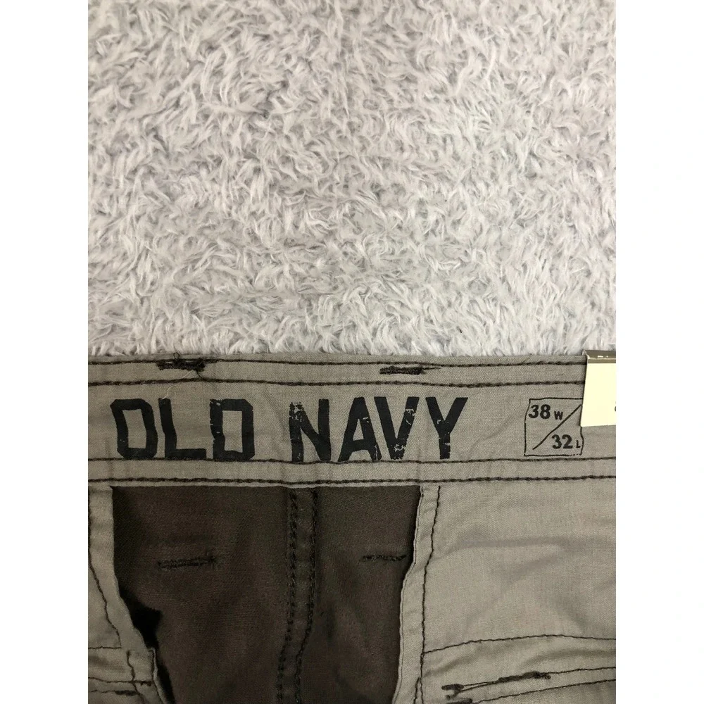 Old Navy Cargo Pants Men 38x32 Brown Straight Utility